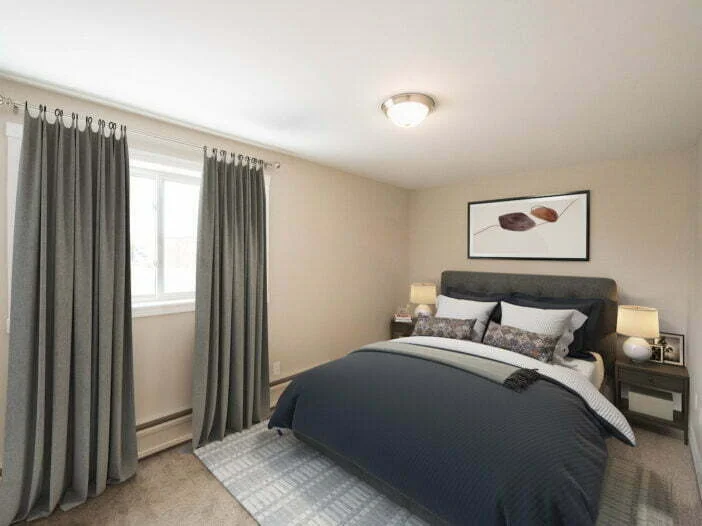 bedroom in a 2 bedroom unit at Bonita Arms in Winnipeg, Manitoba