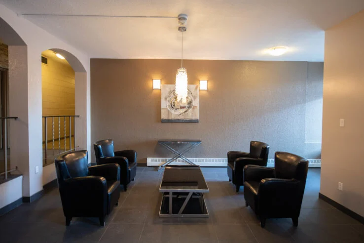 lobby of Dakota Towers in Winnipeg, Manitoba