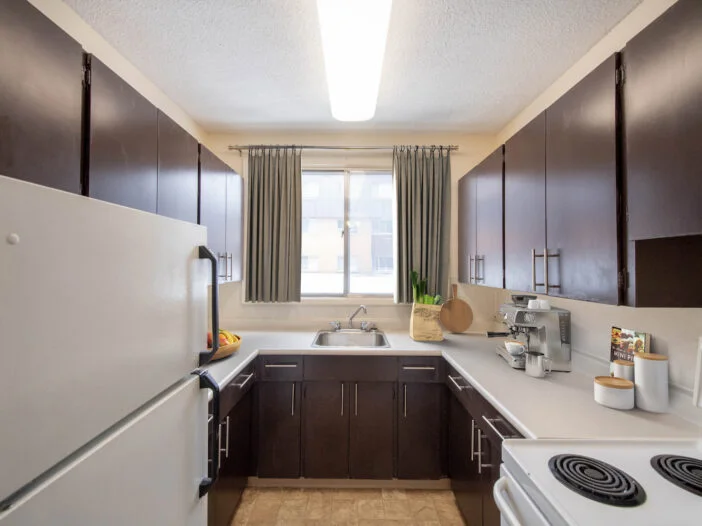 bedroom in a 1 bedroom unit at Guelph Gardens in Winnipeg, Manitoba