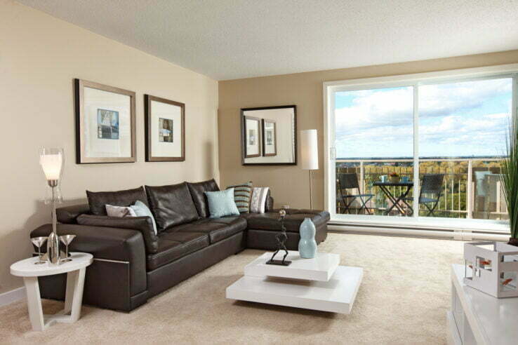 living area, bedroom at Norvilla Apartments in Winnipeg, Manitoba