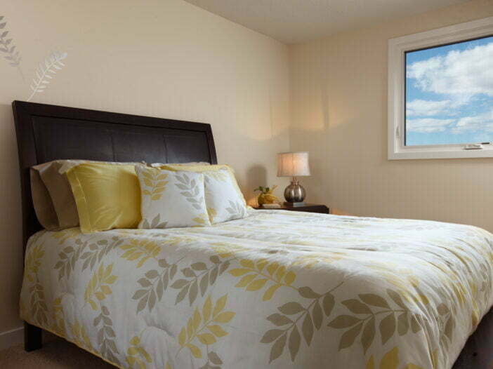 bedroom at Norvilla Apartments in Winnipeg, Manitoba