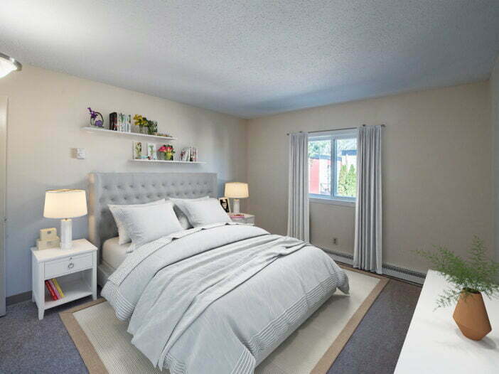 bedroom at Pembina Place in Winnipeg, Manitoba