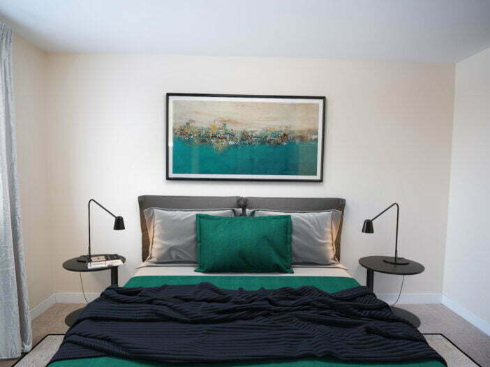 bedroom in a 2 bedroom unit at Rembrandt Gardens in Winnipeg, Manitoba