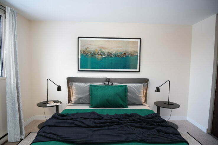 bedroom in a 2 bedroom unit at Rembrandt Gardens in Winnipeg, Manitoba