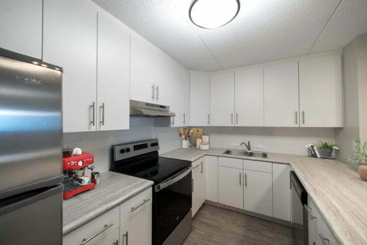 bedroom in a 2 bedroom unit at Rideau Tower in Winnipeg, Manitoba