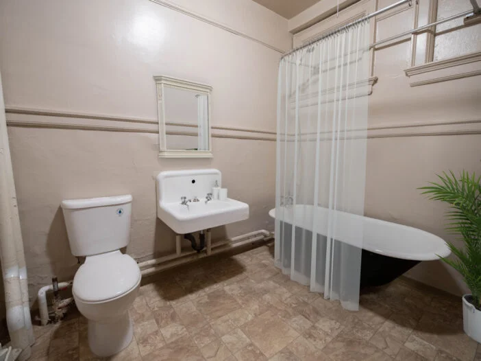 bathroom in a 3 bedroom unit at Roslyn Square in Winnipeg, Manitoba