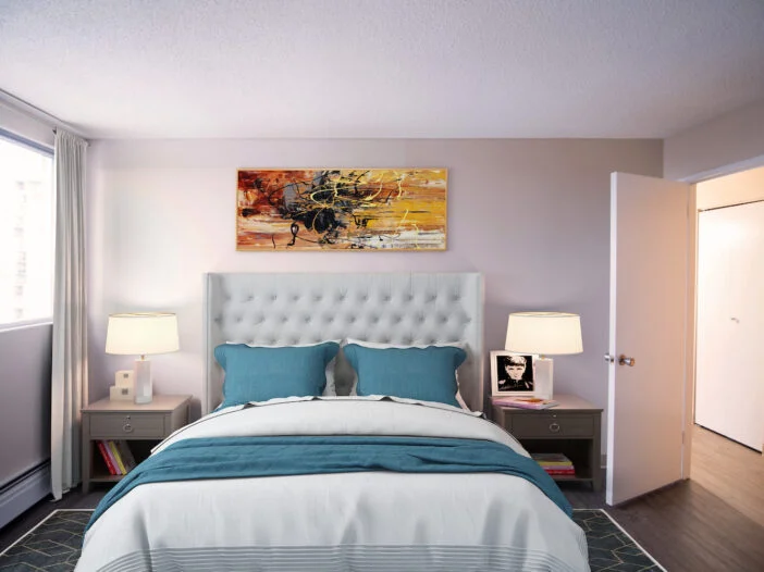 bedroom in a 2 bedroom unit at Southview Plaza in Winnipeg, Manitoba