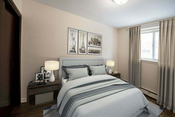 bedroom in a 2 bedroom unit at Stanley Grove in Winnipeg, Manitoba